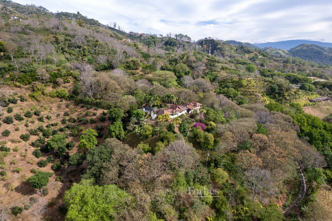 20875 - Villa Plumeria: Atenas, 3.8 Ha with Pool, Coffee Plantation & Views