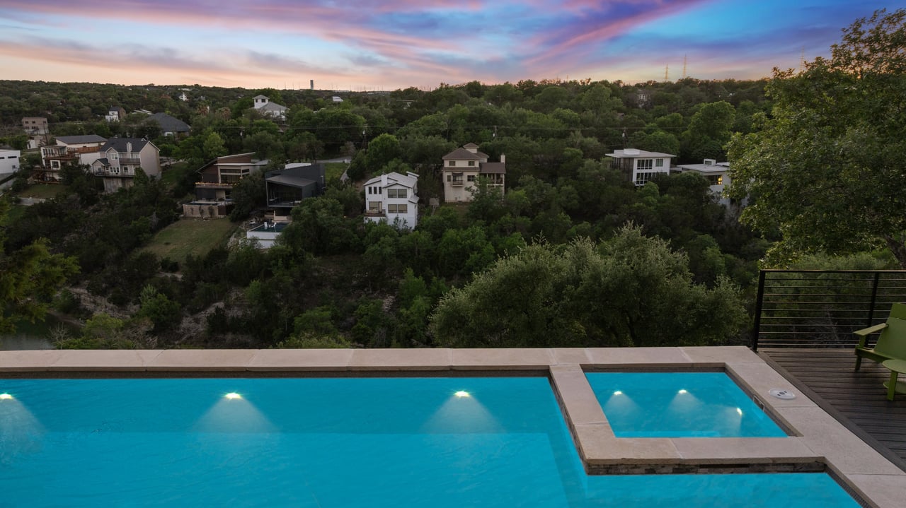 Contemporary Apache Shores Home with Pool & Rooftop Lake Views