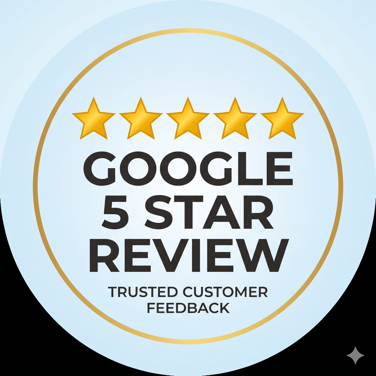 Google 5 star review badge for Adriana Briceno Miami real estate services.