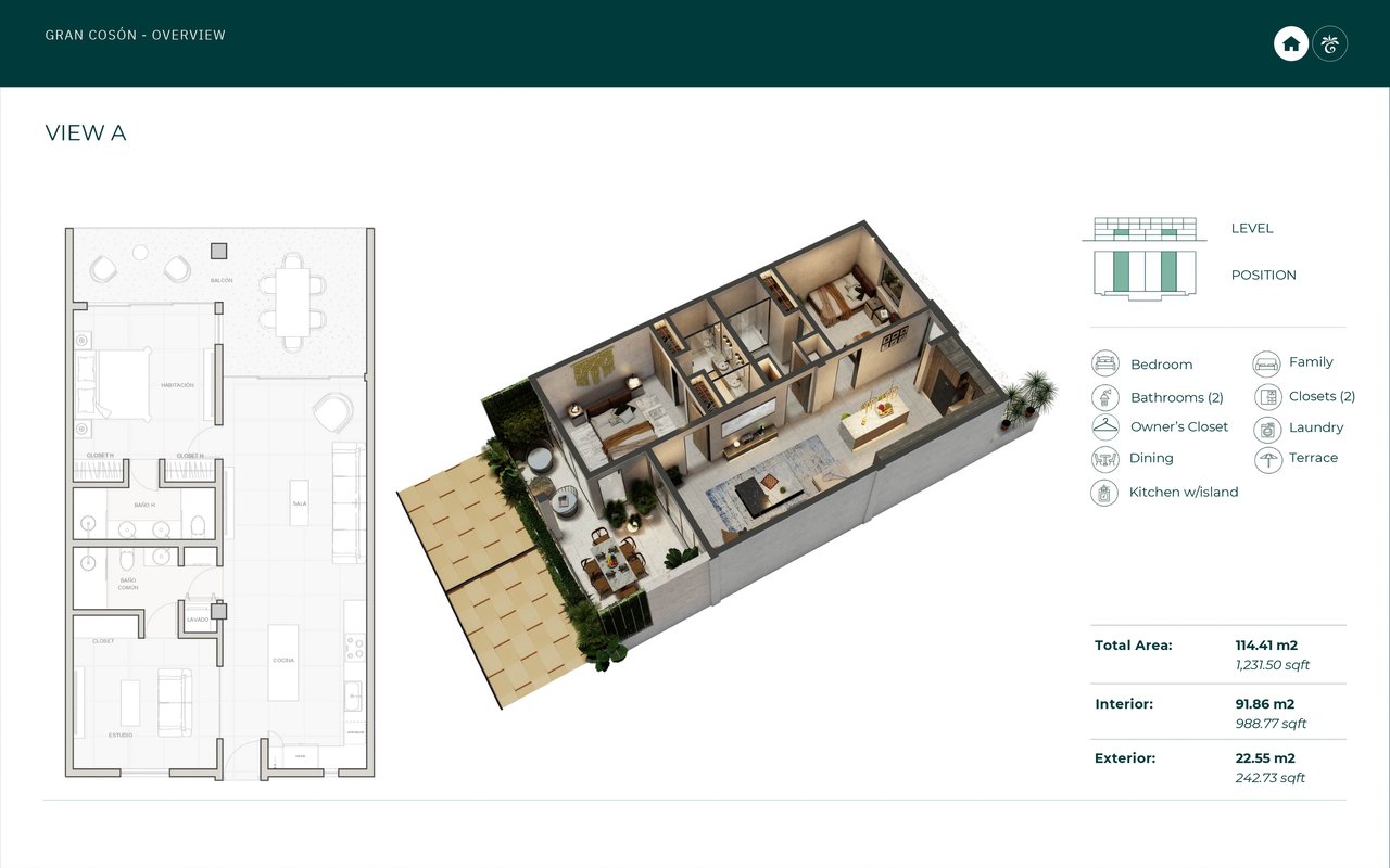 Resort View A Condo with Terrace in Las Terrenas