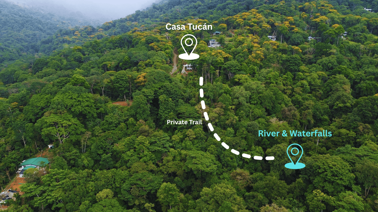 Casa Tucán, Ocean View Villa with Private Trail to River & Waterfalls