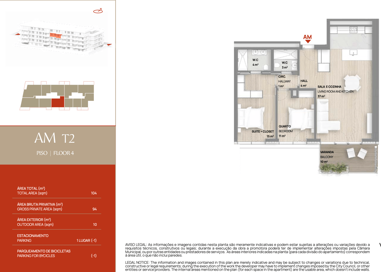 Modern 2-Bedroom Apartment with Balcony in Coastal Gaia