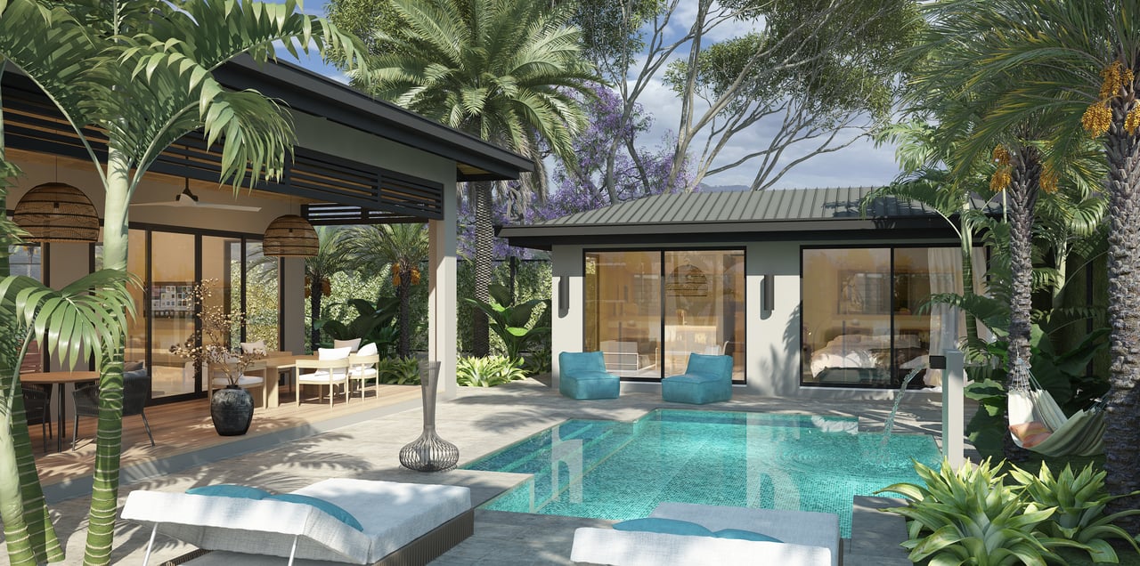 Casa Caracol | Elegant Tropical Home with Guest Apartment and Integrated Nature in Tamarindo Area