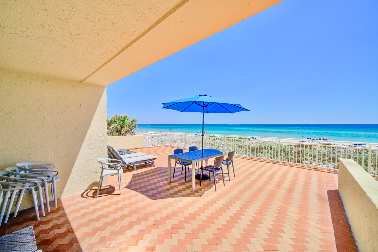 GULF FRONT Sans Souci TERRACE Condo 102 