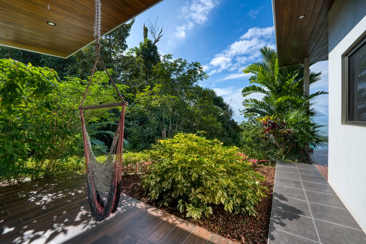 Costa Rican Villa with Whales Tail Views
