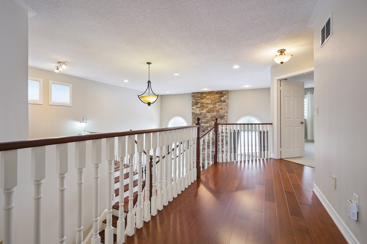 Resort-style yard backing onto lush ravine