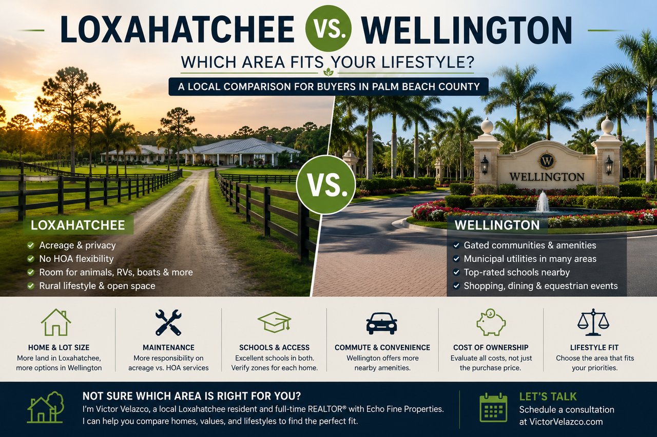 Loxahatchee vs. Wellington: Which Area Fits Your Lifestyle?