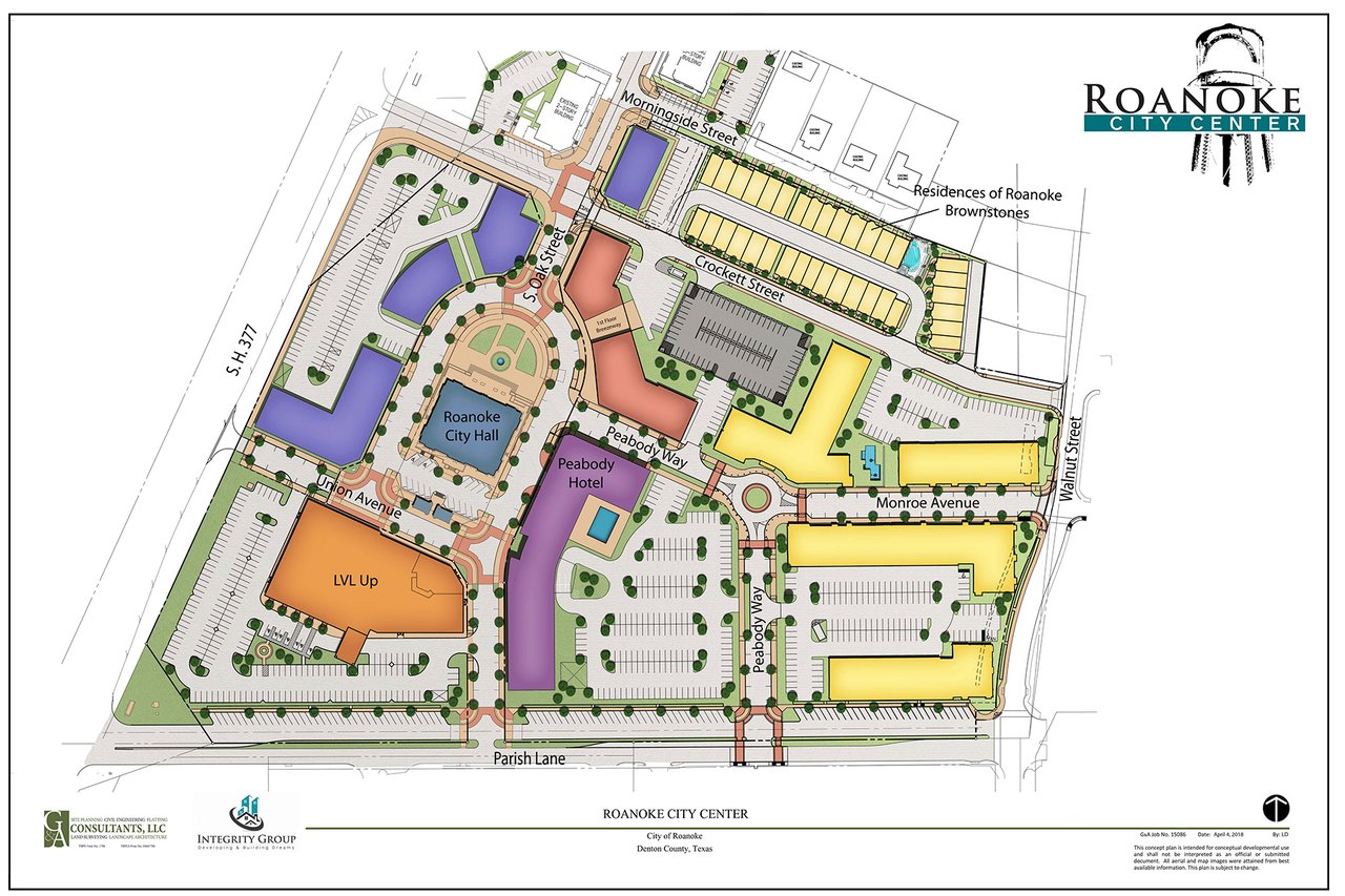 Roanoke City Center Layout