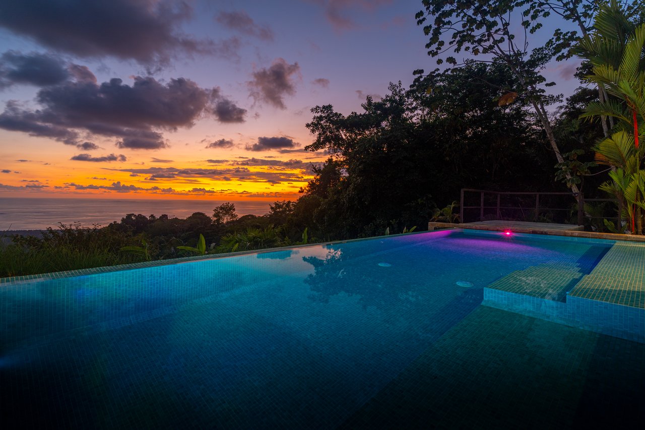 Private Oceanview Sanctuary Above Uvita's Iconic Whales Tail, 3 Bed, 3 Bath  