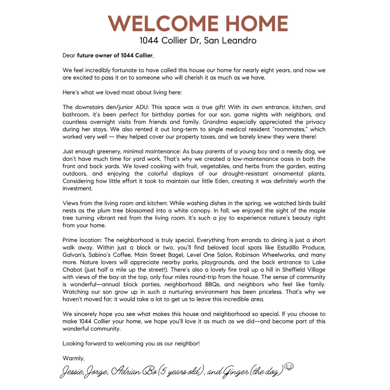 Welcome Home