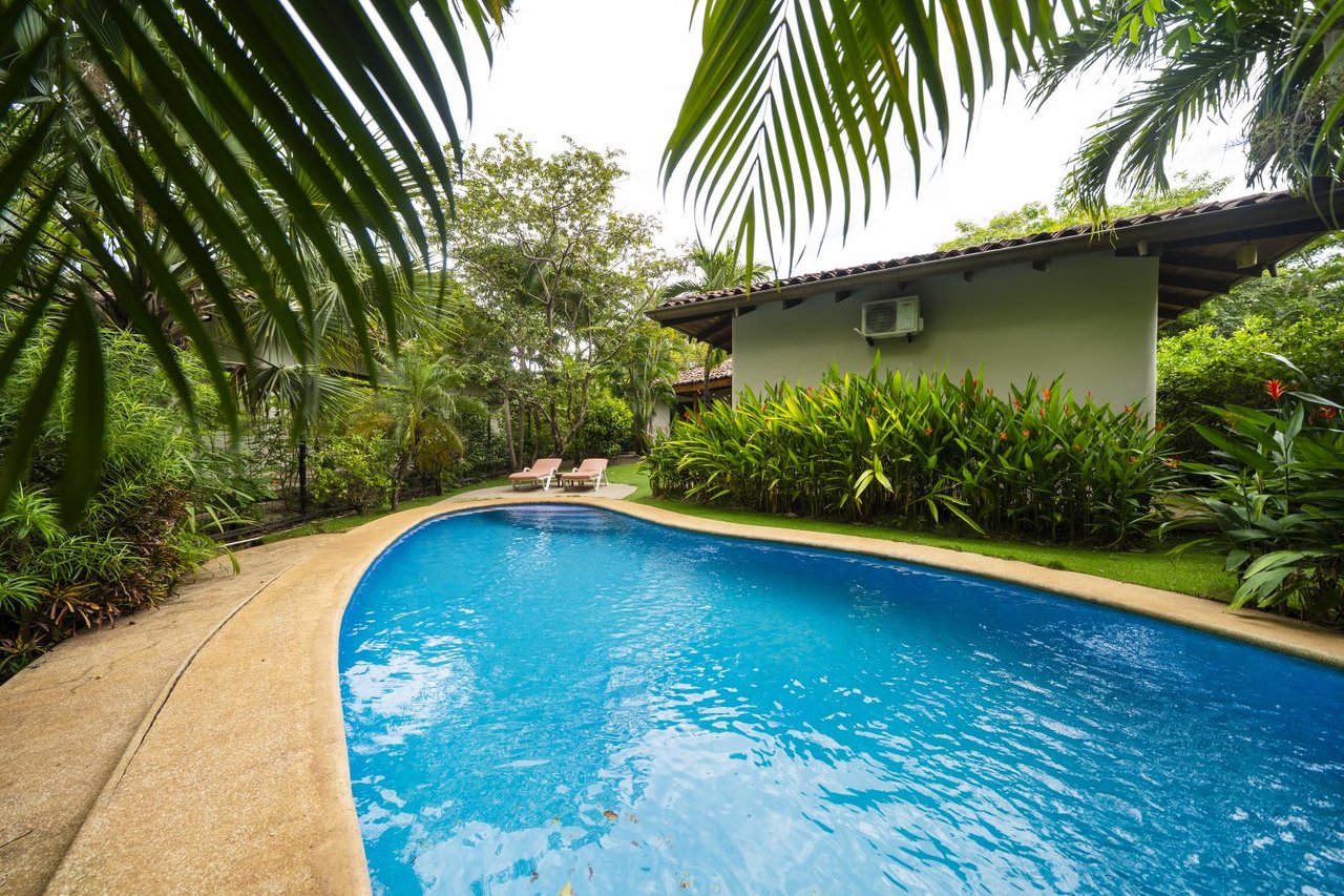 Villa Orquidea #17 | Charming 2-Bedroom Tropical Villa with Private Pool, Steps from Playa Langosta