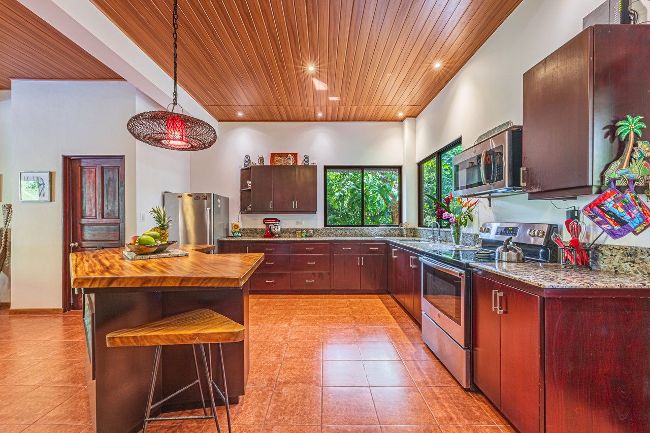 0.50 ACRES – 5 Bedroom Riverfront Modern Home, Walking Distance To Dominical!!!