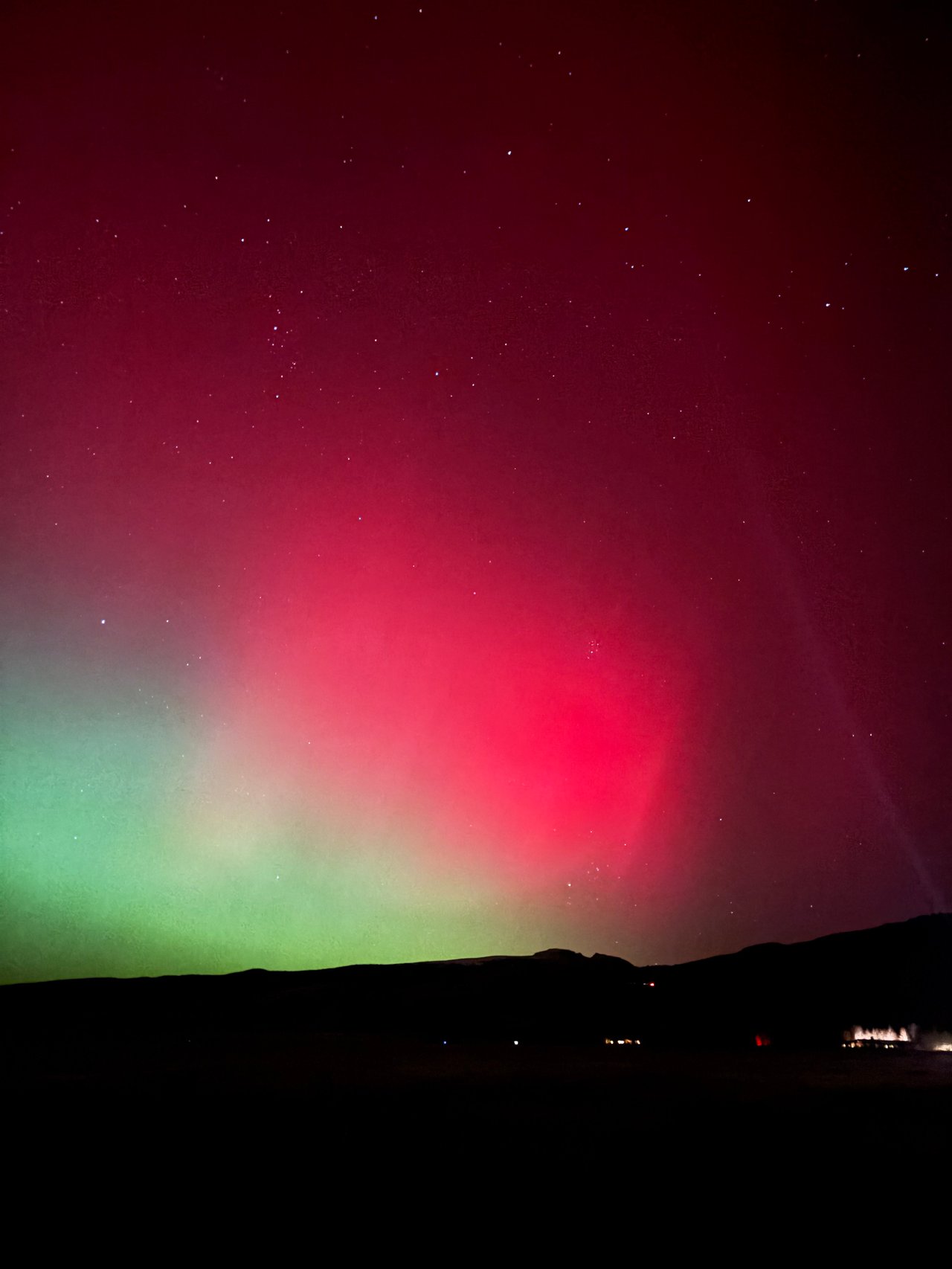 Northern Lights over the Tetons