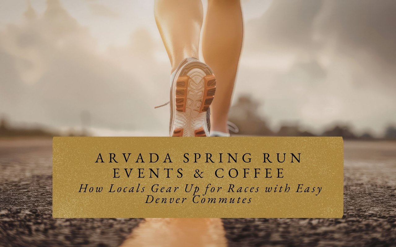 Runners grabbing pour-over coffee and croissants on the patio at Allegro Coffee Roasters in Olde Town Arvada during spring race prep season.