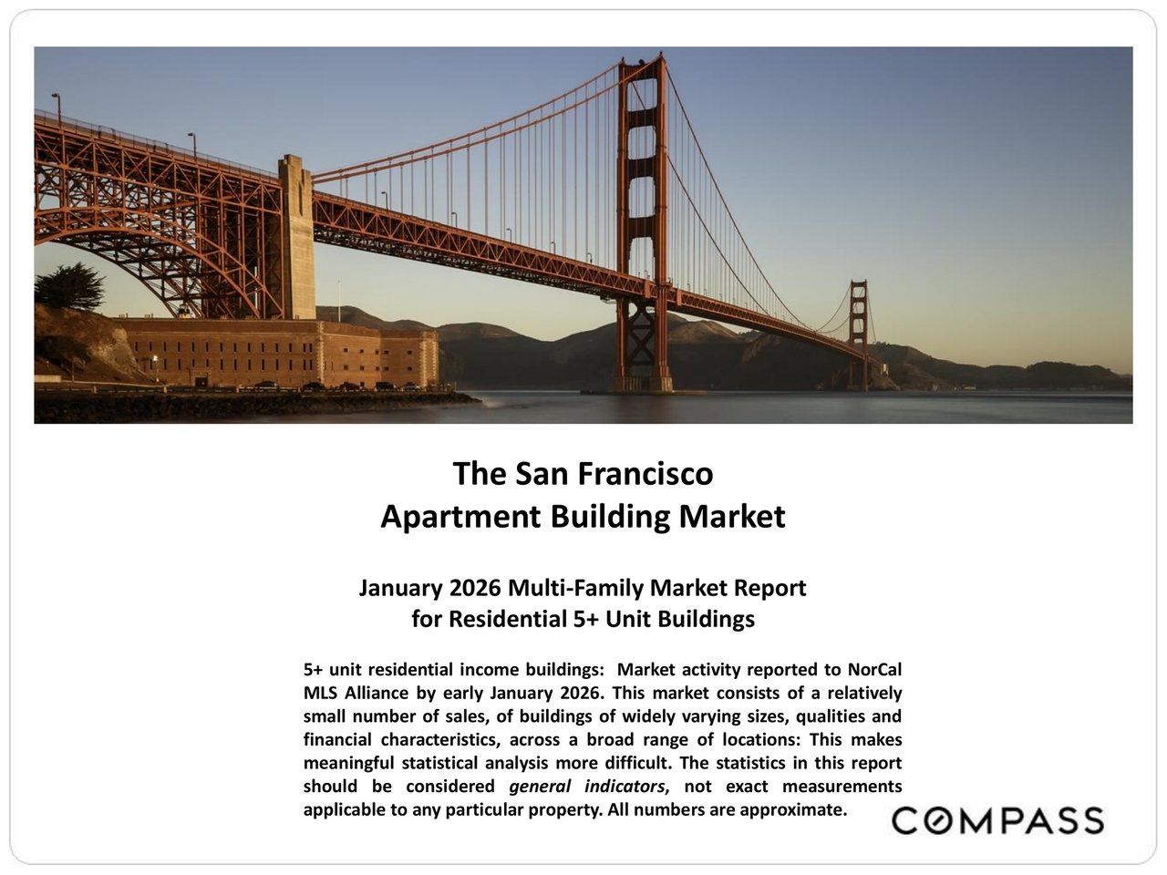 San Francisco 5+ Unit Apartment Building Quarterly Report