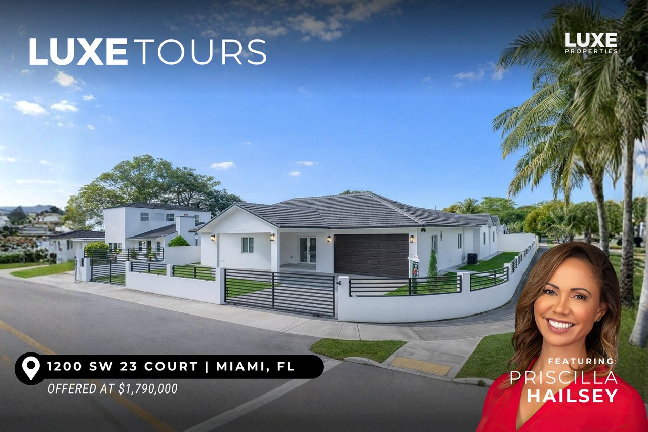 LUXE Tours Presents: 1200 SW 23 Court | Large corner lot Residence in the Heart of Shenandoah