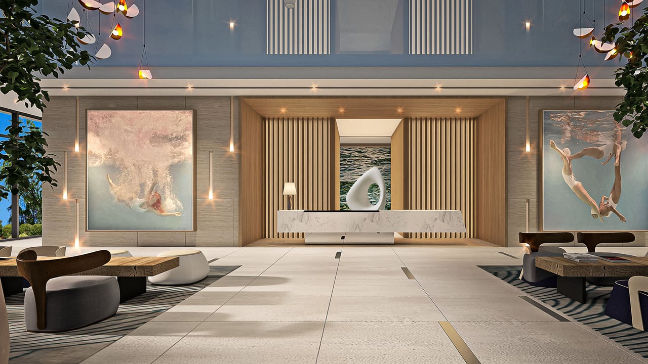 Selene Oceanfront Residences lobby