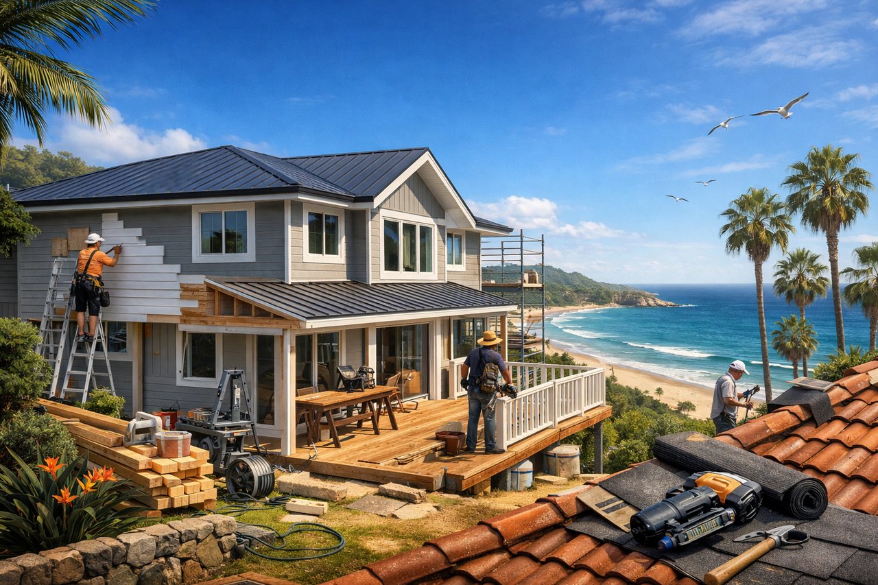 Real estate agent discussing pricing strategy for a Central Coast home before selling