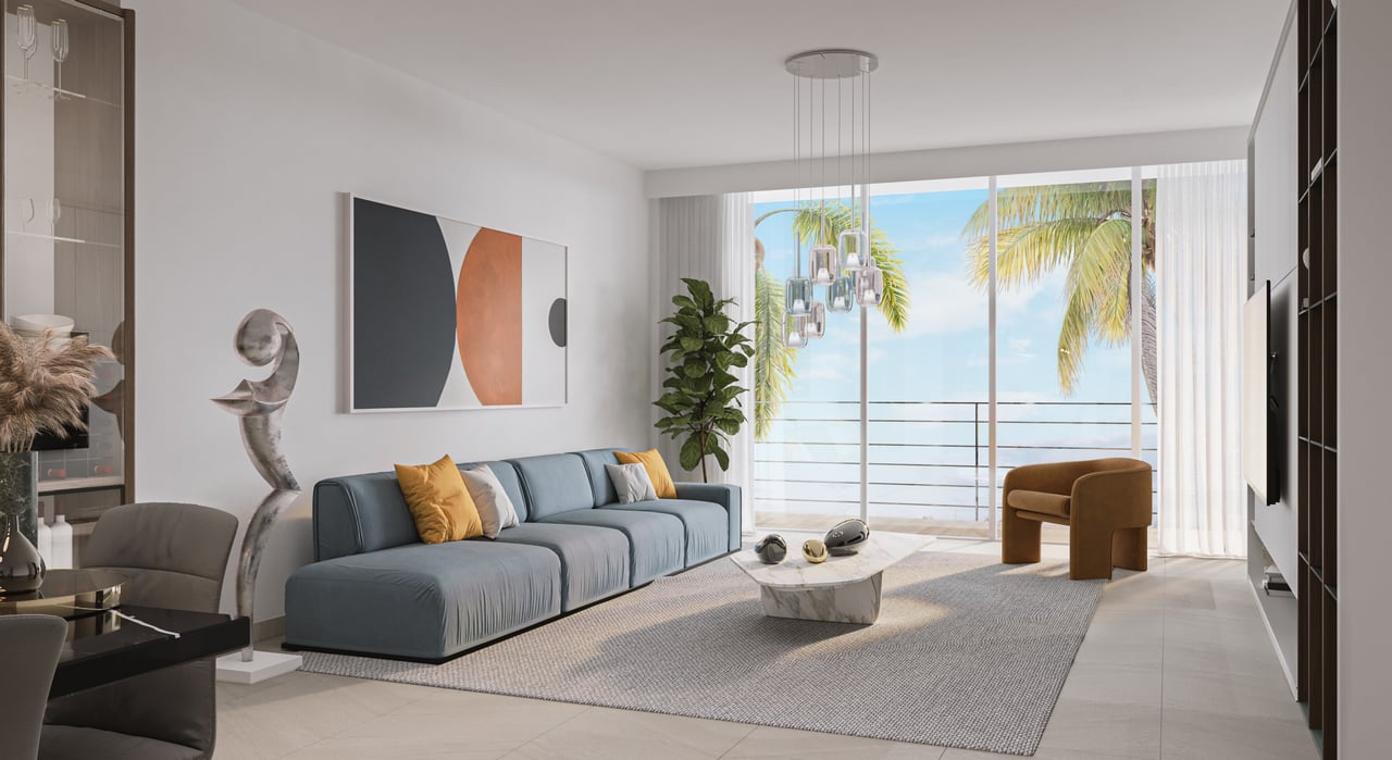 Clara Bay Harbor interior living room 