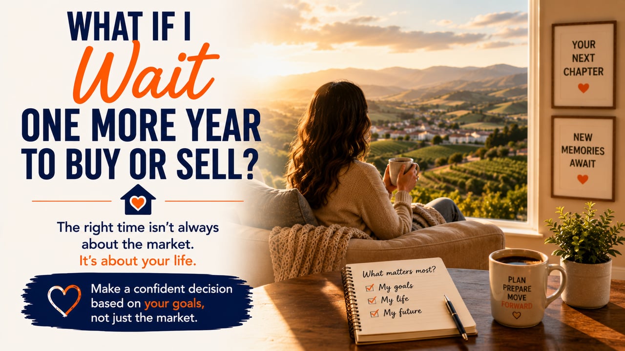 What If I Wait One More Year to Buy or Sell? A Question Many Paso Robles Homeowners Ask