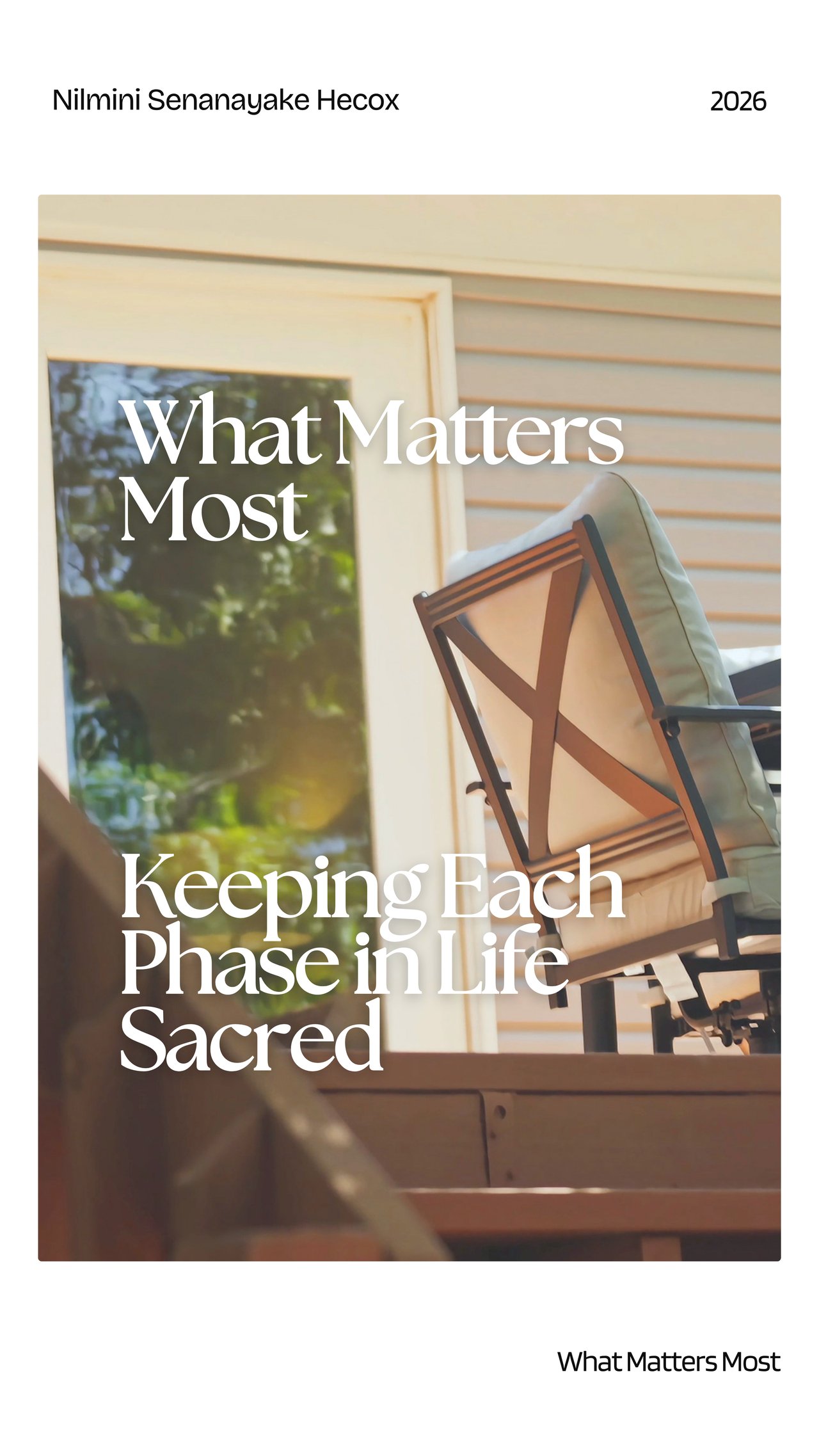 What Matters Most