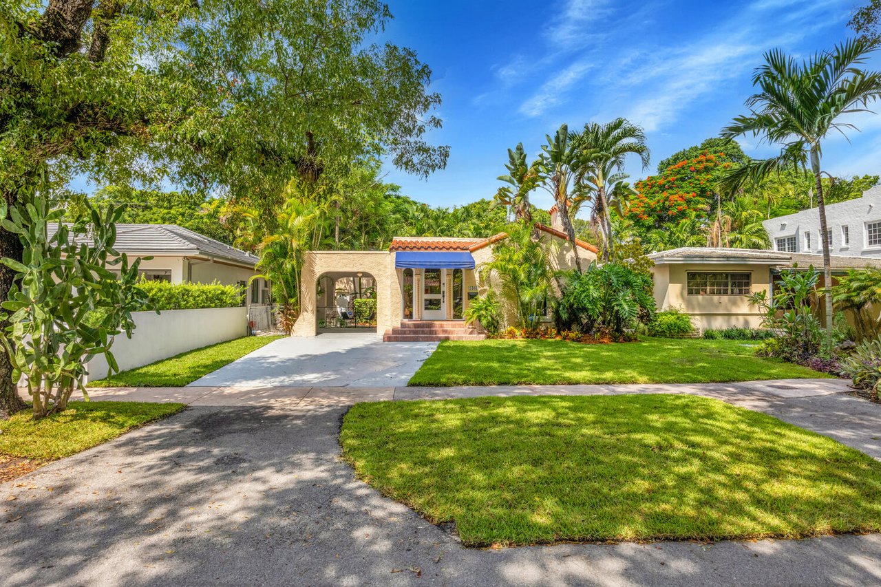 Old Spanish Coral Gables Home with Charming Accents
