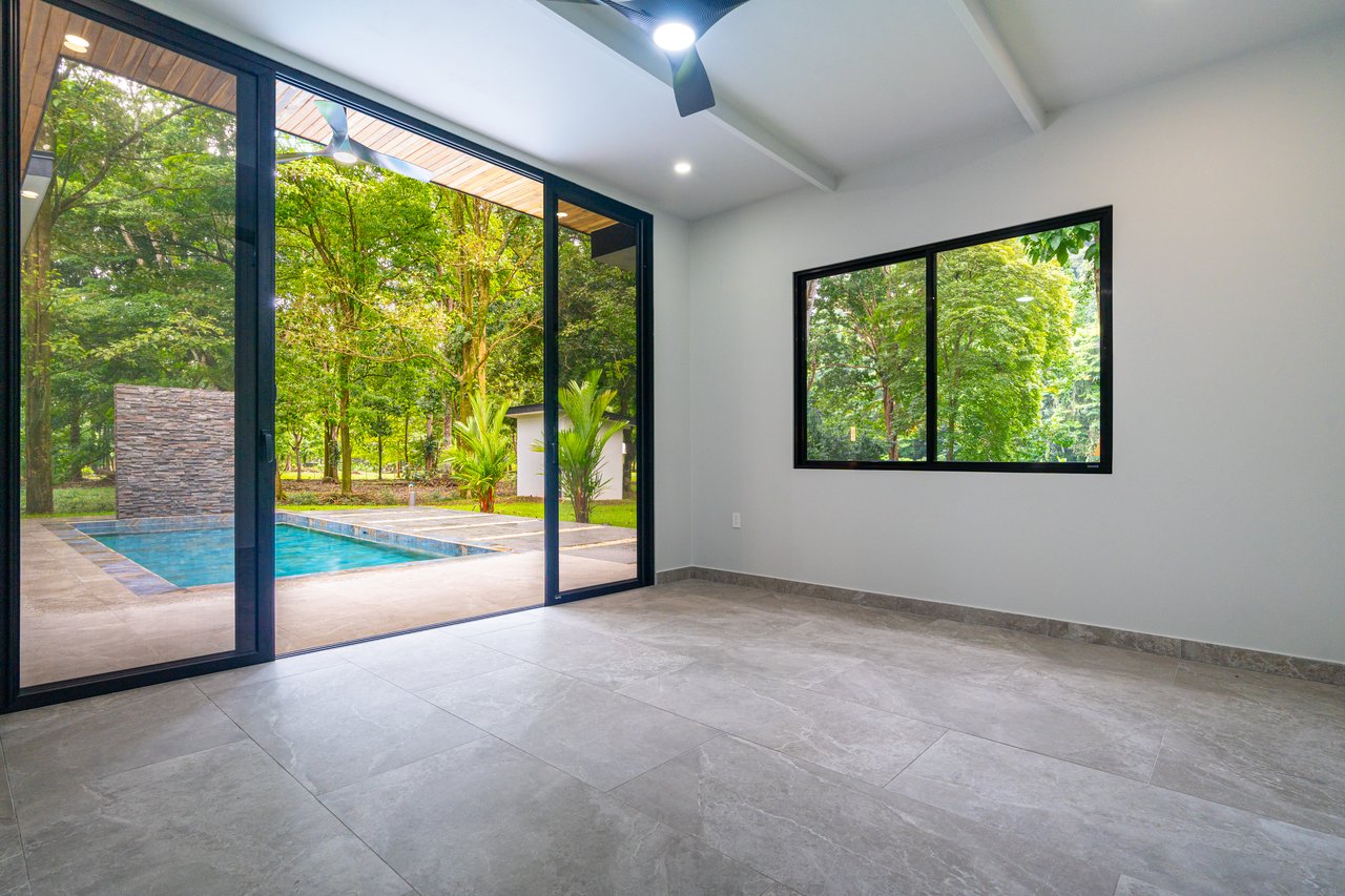 Tres Rios Waterfall House – Nature, Comfort & Elegance Combined, Brand New Construction with Warranty!