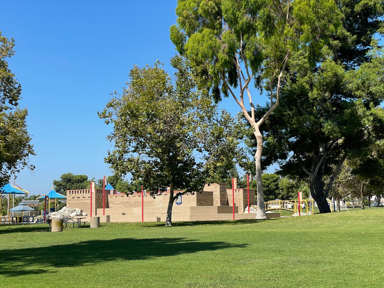 Northwood’s “Castle Park” with a Baseball Field, Soccer Pitch, Picnic Areas, and Tennis Courts