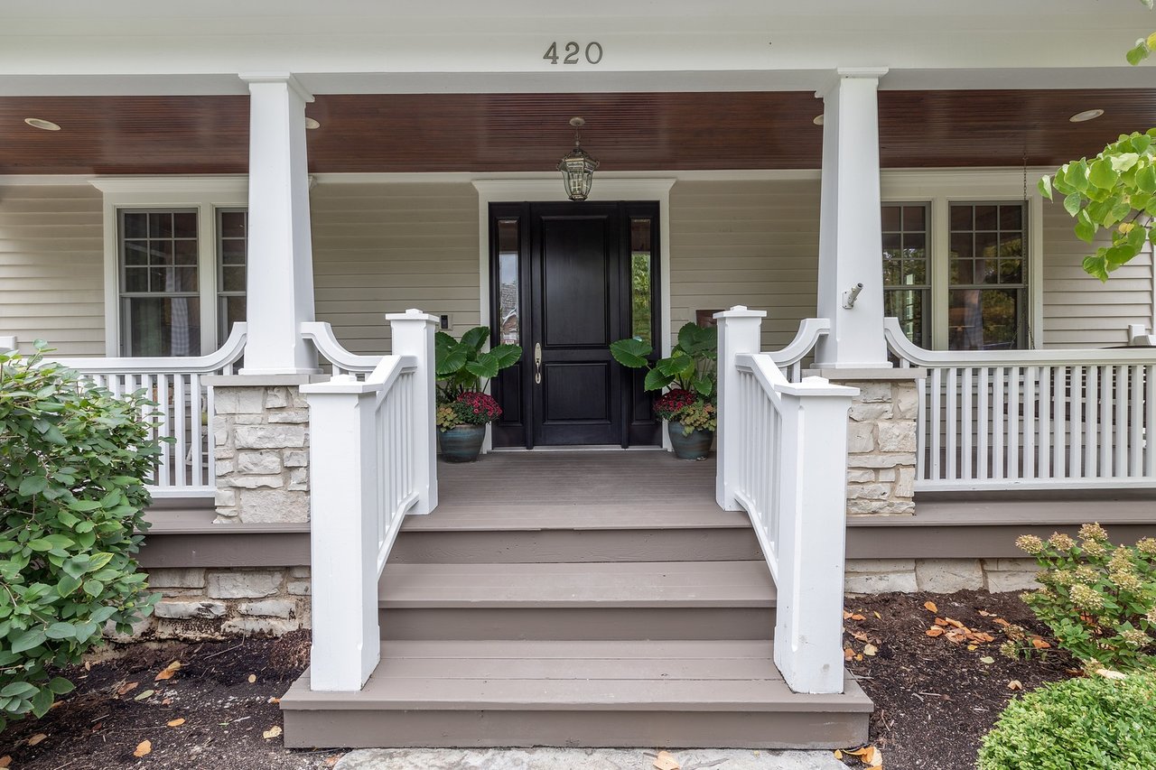 A Welcoming Front Porch And Picturesque Facade