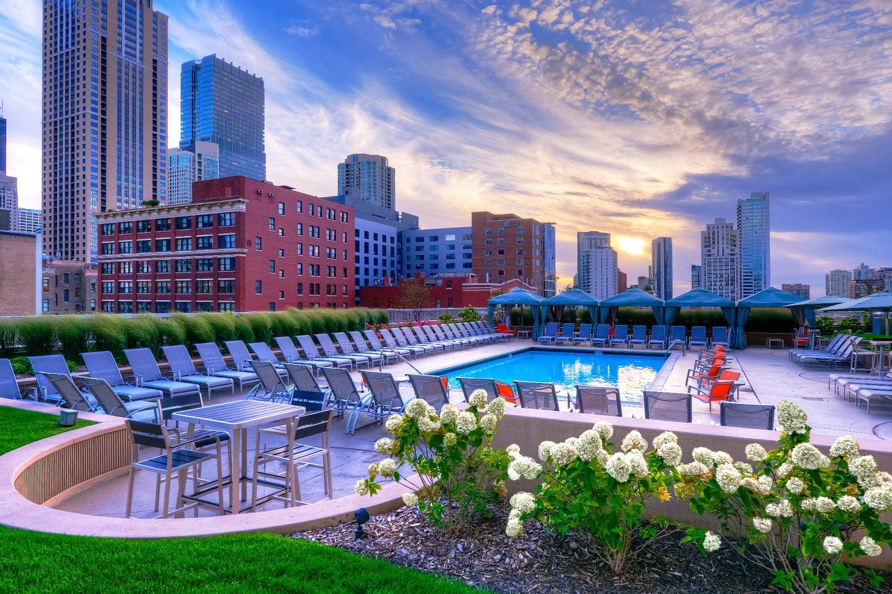 545 N Dearborn St - Grand Plaza - picture of pool and city views