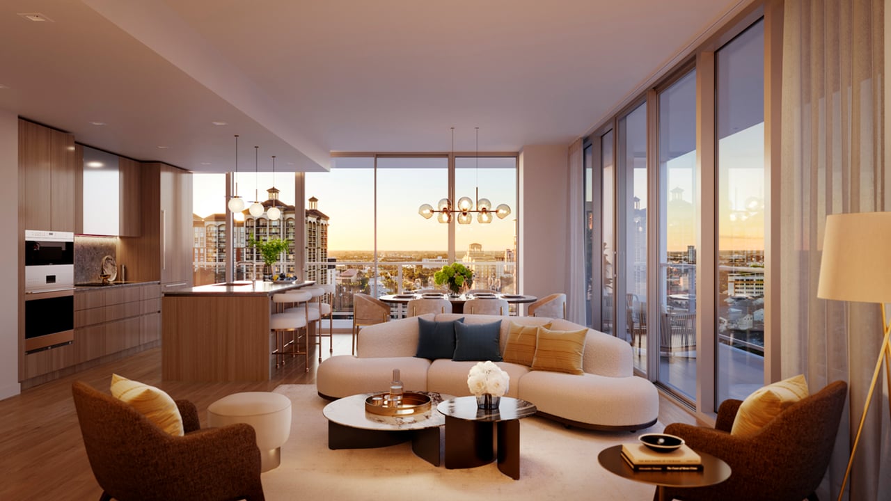 Mr. C Residences interior living room 