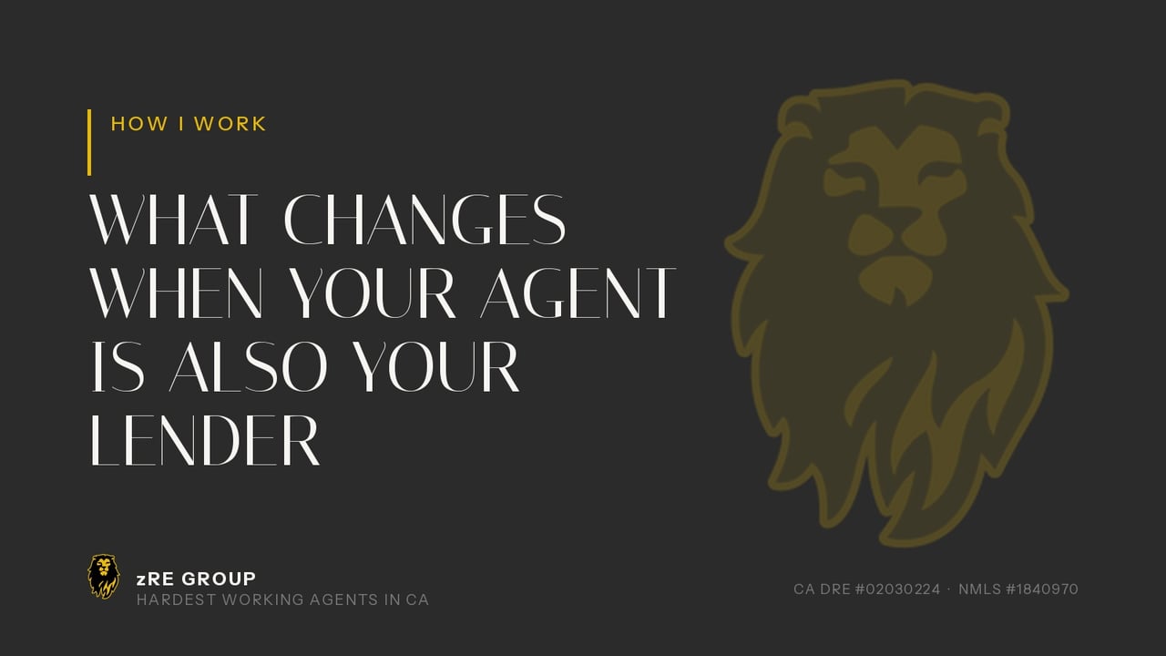 What Changes When Your Agent Is Also Your Lender