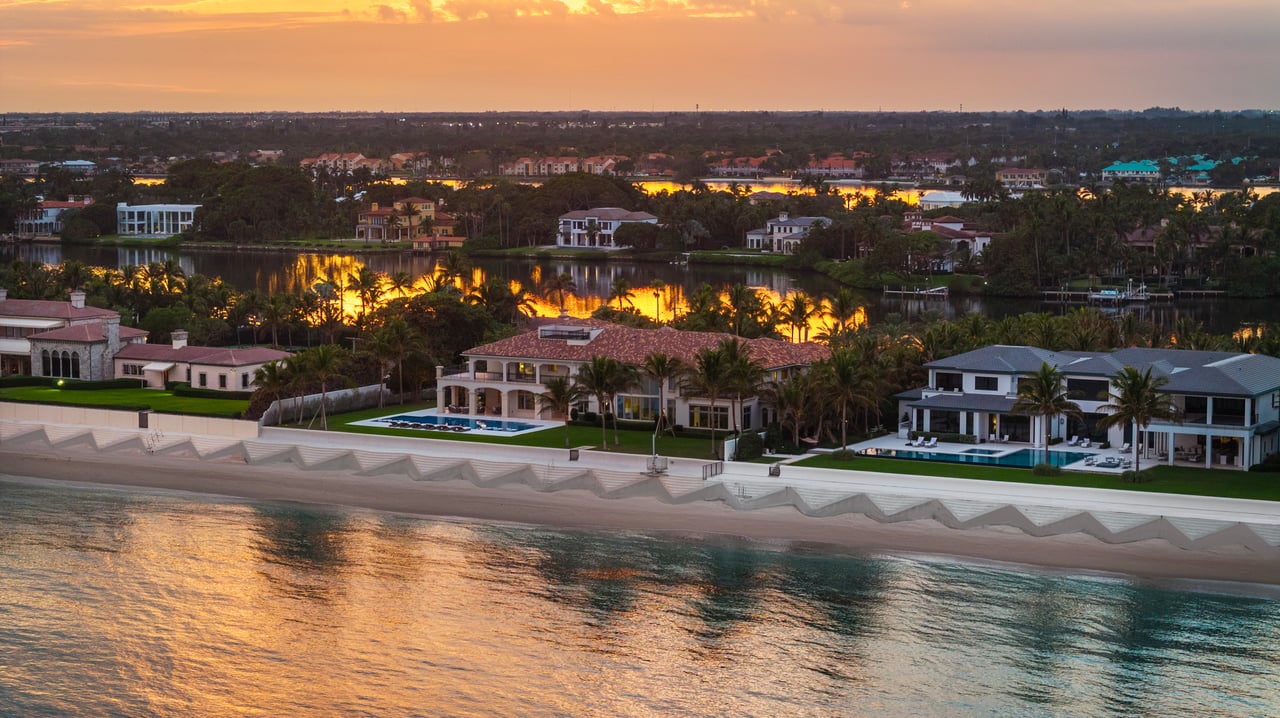 Mediterranean Ocean-To-Lake Estate in Manalapan