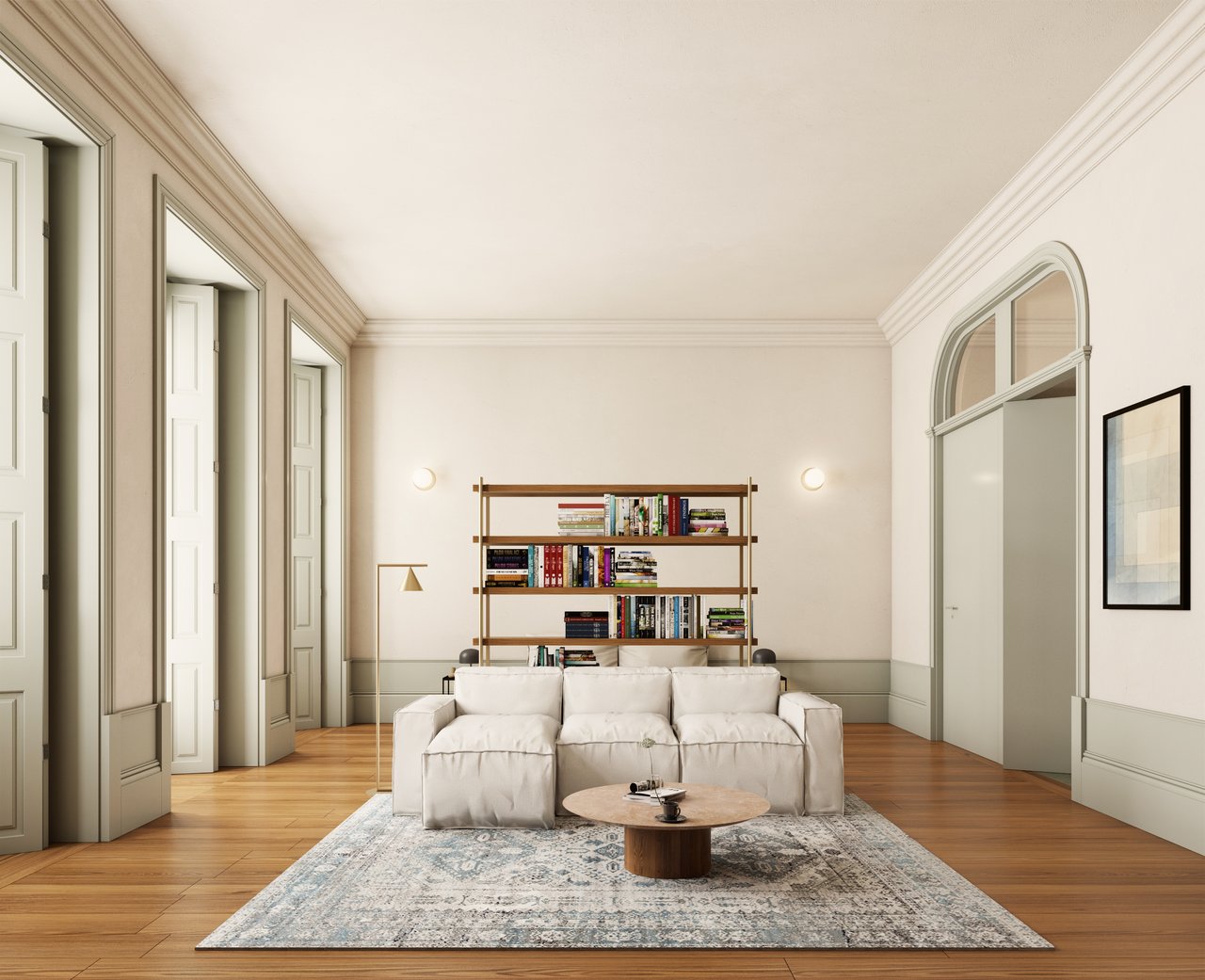 Elegant One-Bedroom Apartment with Private Garden in Downtown Porto