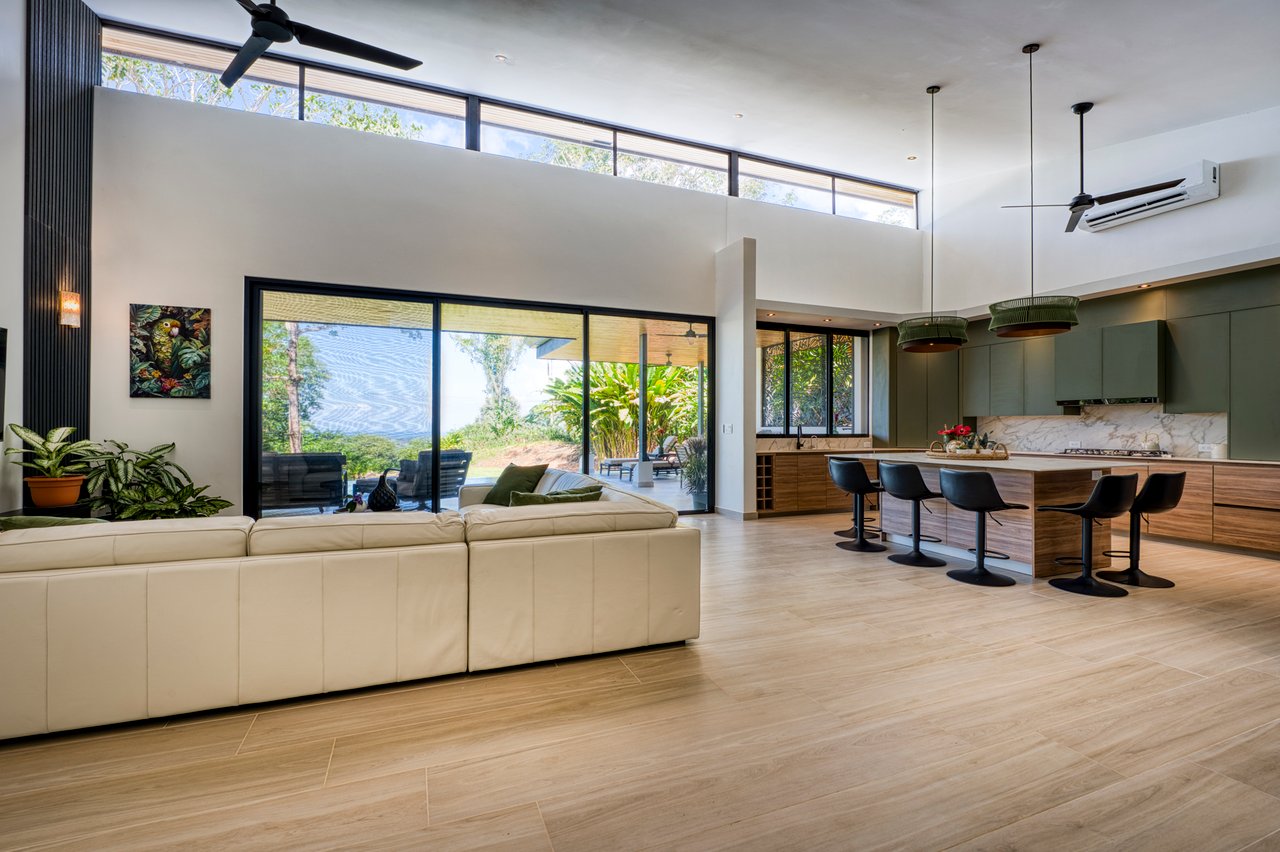 New Ocean View Luxury Home Bordering Forest Reserve