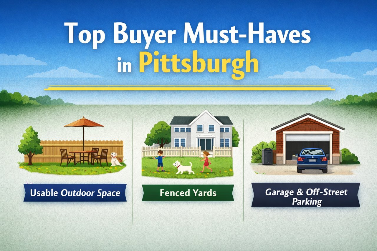 Outdoor Spaces, Fenced Yards, and Garages: What Pittsburgh Buyers Want