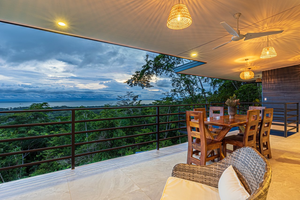 Villa del Altamonte, Best Ocean View Home in the Hills of Uvita.