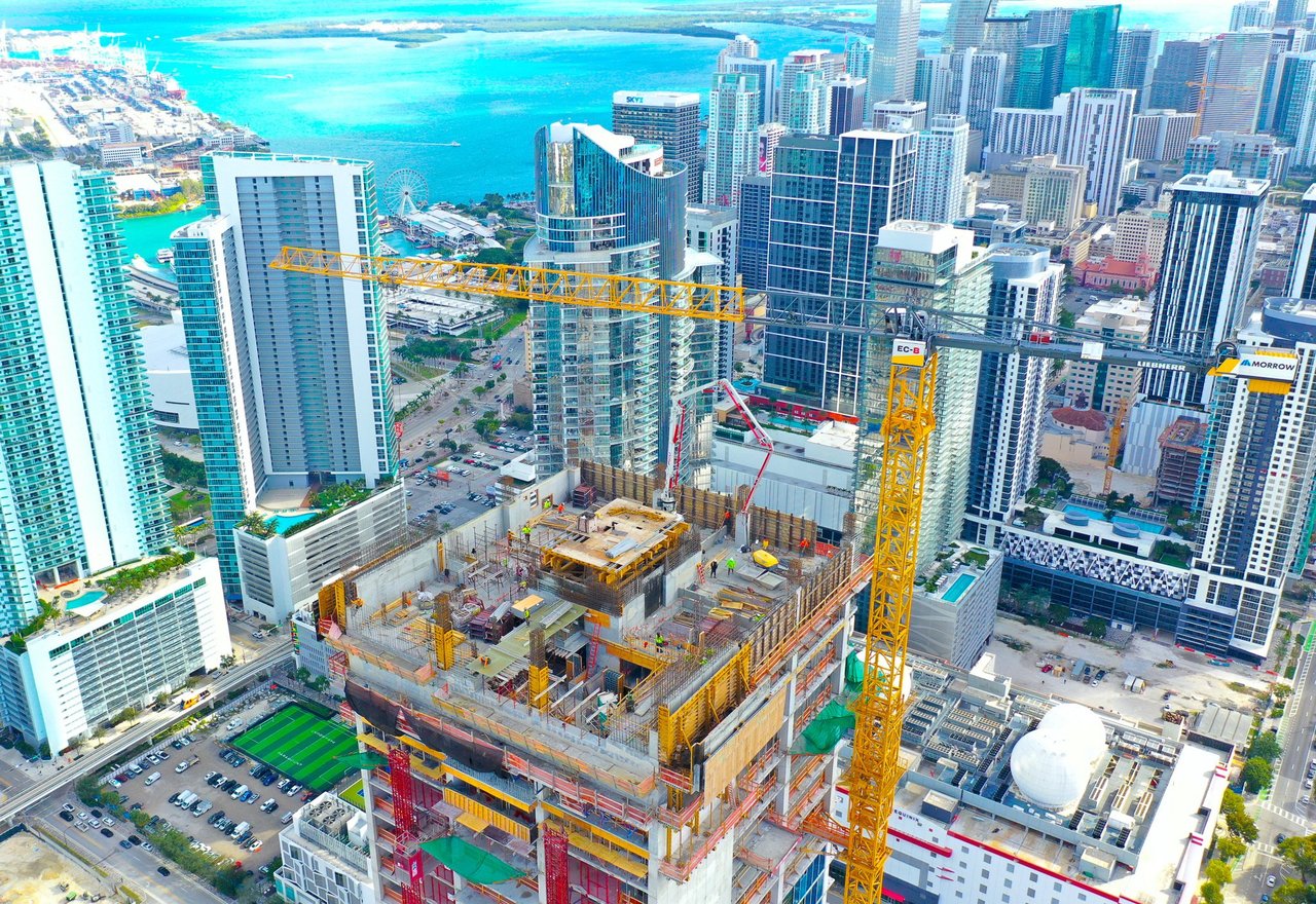 March 2025 | E11EVEN® Club Hotel & Residences Miami Reaches Topping-Off Milestone in Miami's Park West District 11 Neighborhood