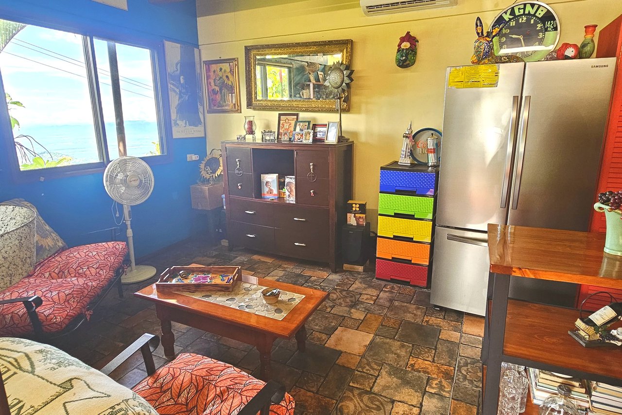 Ocean-View 3-Bedroom Home with 1-Bed Guesthouse, Pool & Spectacular Panoramic Views of Osa Peninsula in Balsar above Ciudad Cortés Costa Rica