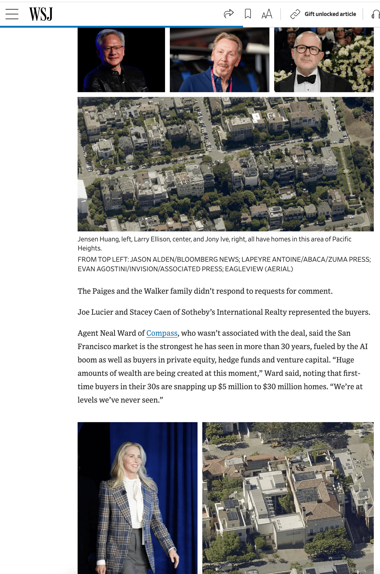 Buyer With Ties to the Schwab Family Pays $42 Million for San Francisco Home