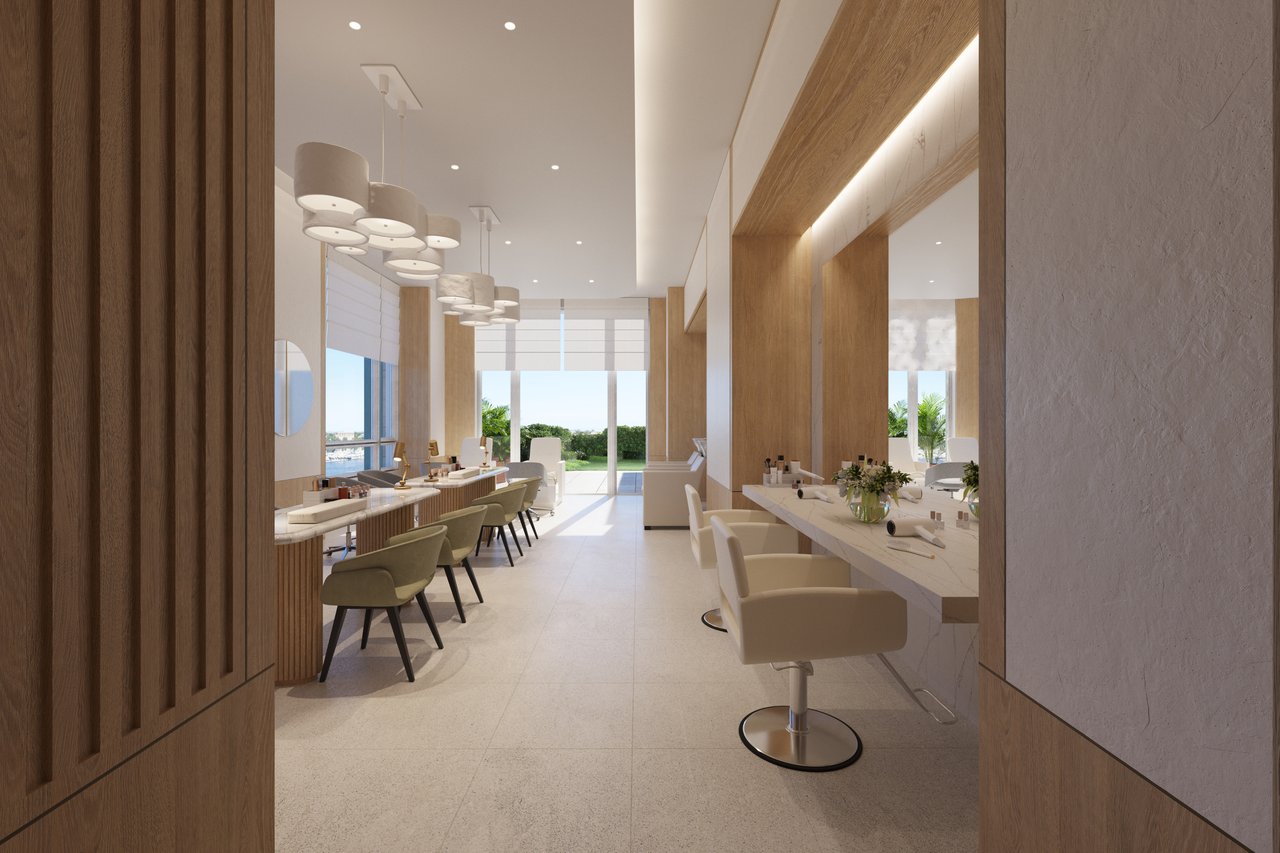 South Flagler House private dining room rendering in West Palm Beach.