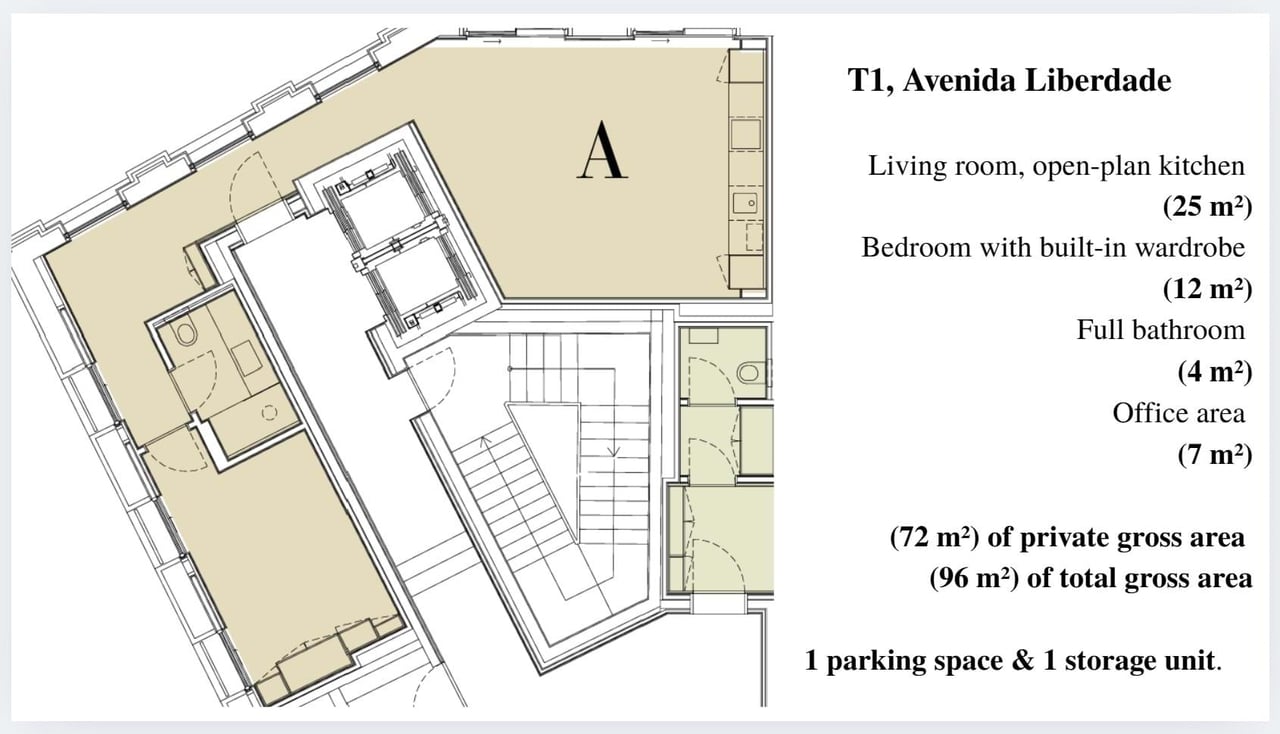 Timeless Luxury Living on Lisbon’s Most Iconic Avenue – Avenida da Liberdade 1-Bedroom Residence