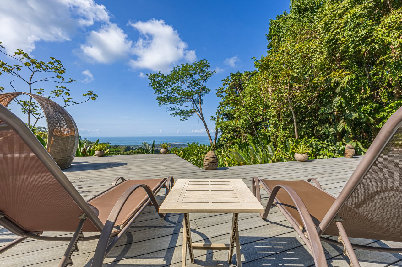 Uvita Ocean and Whale Tail View Modern Home on 3.64 Acres in Exclusive Enclave