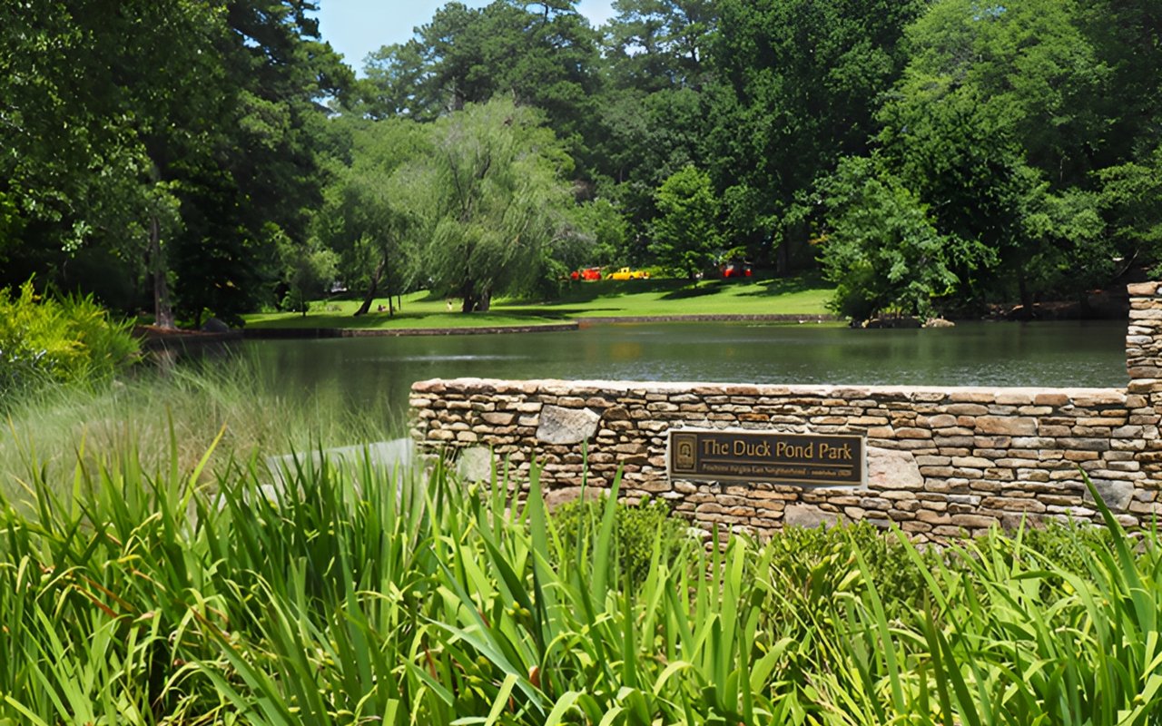 The Duck Pond in Peachtree Heights East Enjoyed by Generations of Buckhead Residents
