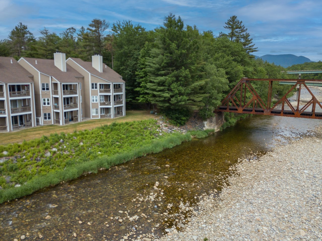 Ski Season Rental with panoramic water and mountain views
