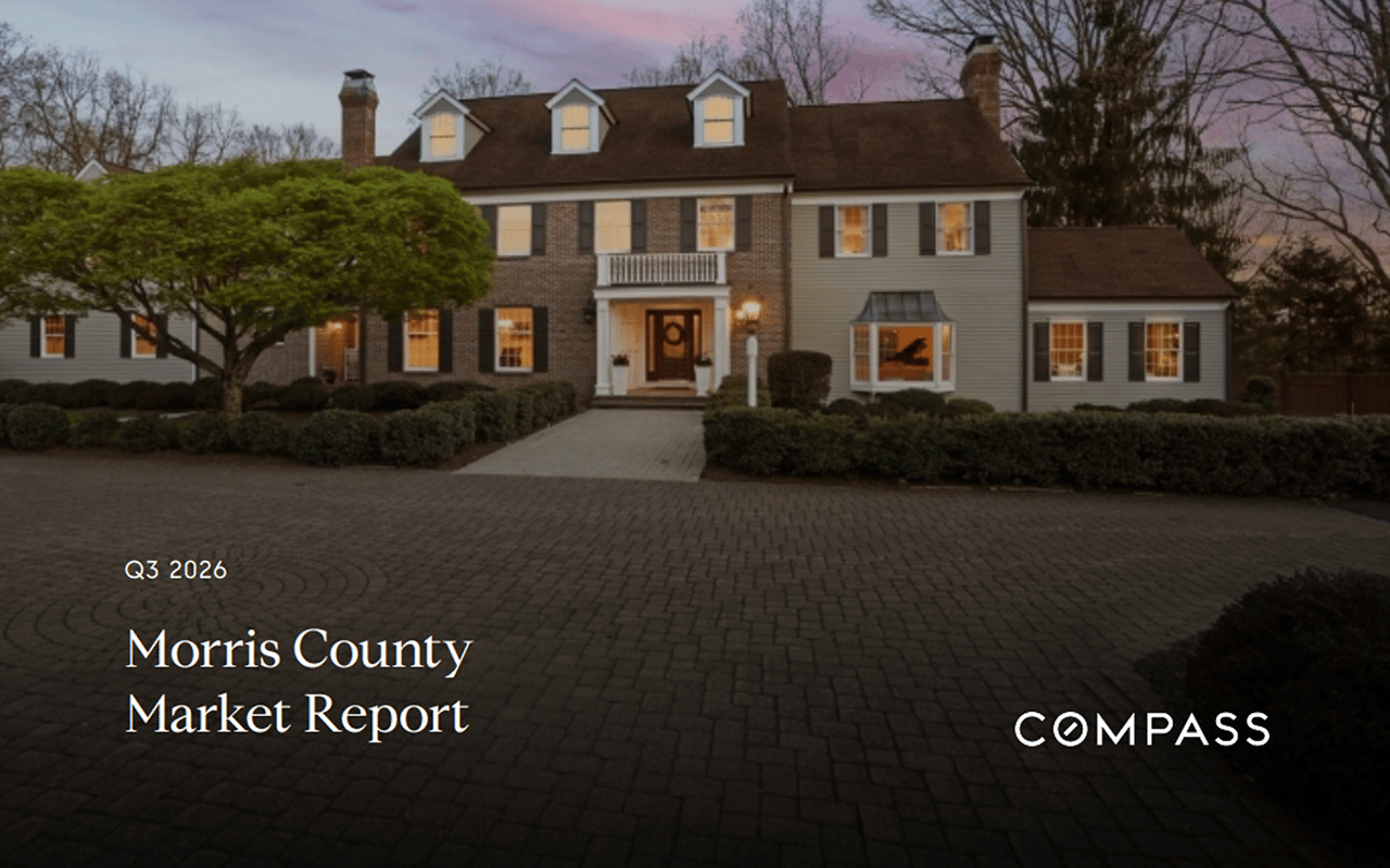 Q3 2026 Morris County Market Report cover from Compass.