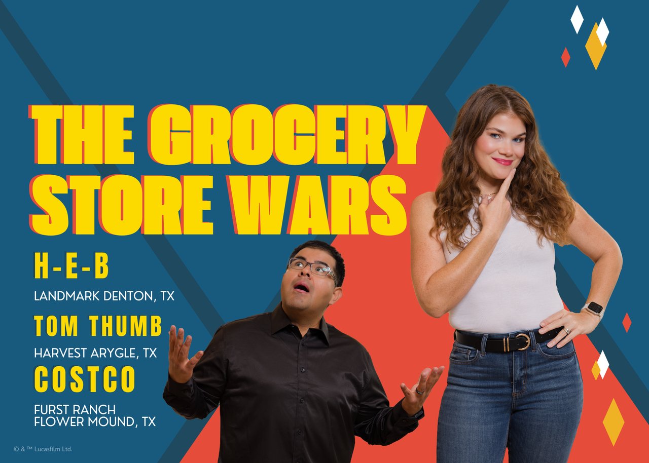 Paige and Edson Miranda grocery store wars southern Denton County HEB Landmark Denton Tom Thumb Harvest Argyle Costco Furst Ranch Flower Mound 2026