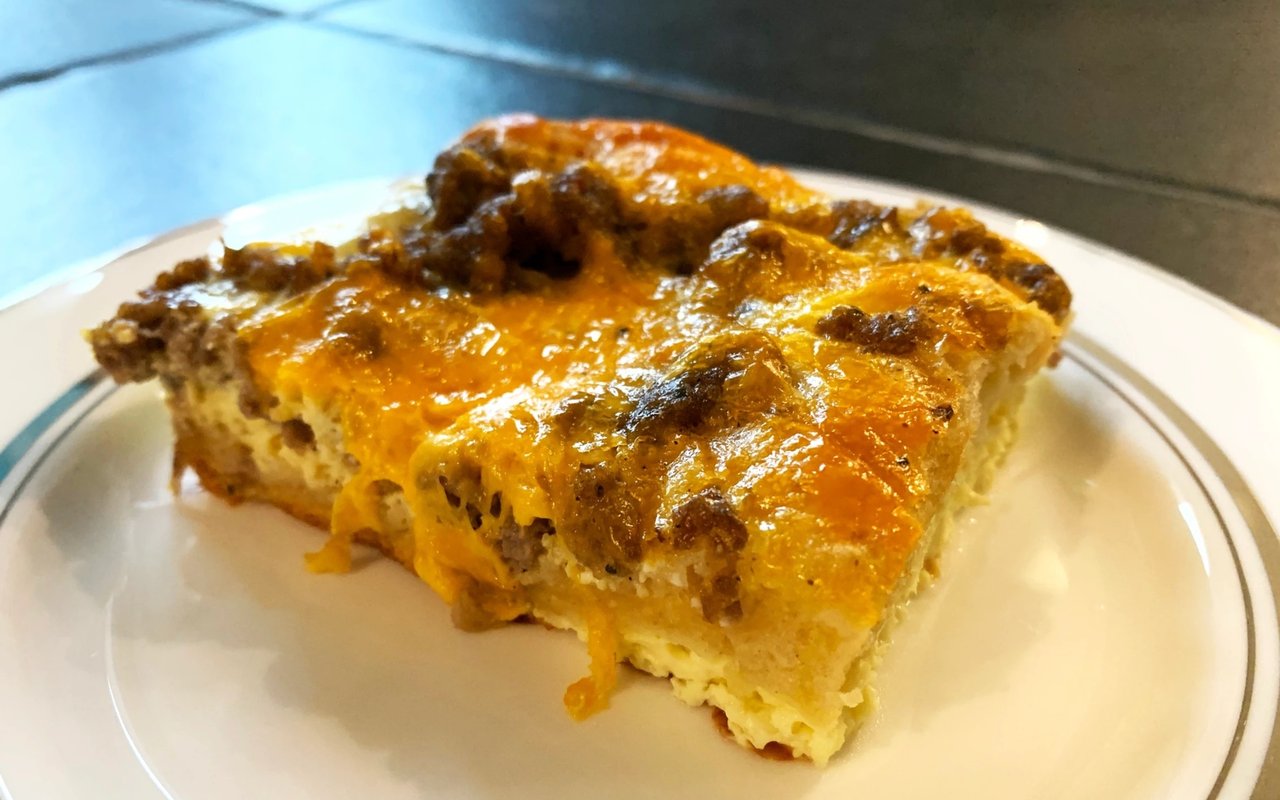 David's Ultimate Make Ahead Sausage Egg & Cheese Casserole