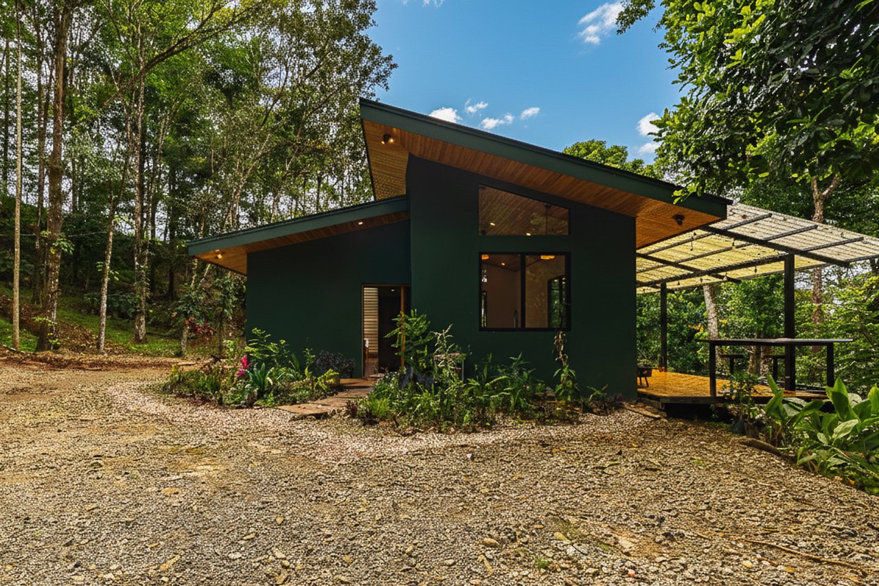 Costa Rica Mountain Retreat – 1.8 ha with Luxury Cabin, Private Lake & Riverfront