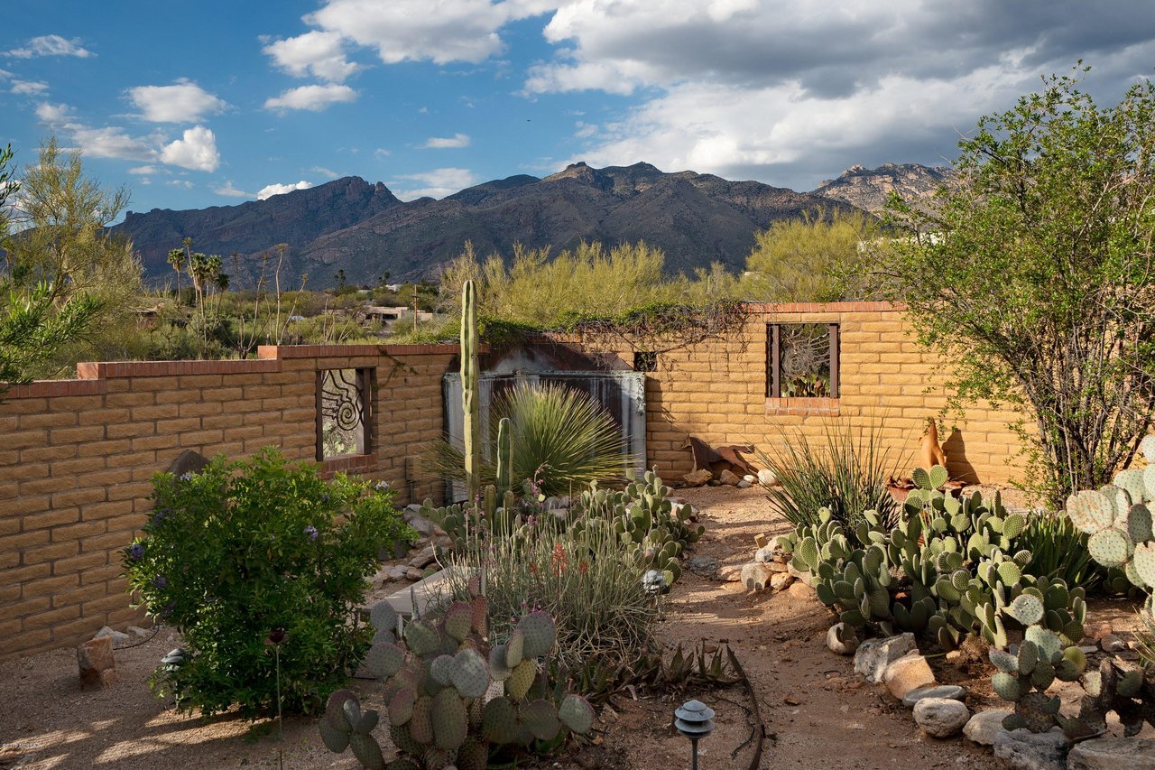 Custom Mud Adobe Home Situated on a Private Hilltop